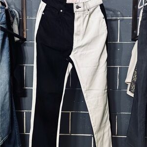 Revice-Black and White Colorblock Pants *LIKE NEW*